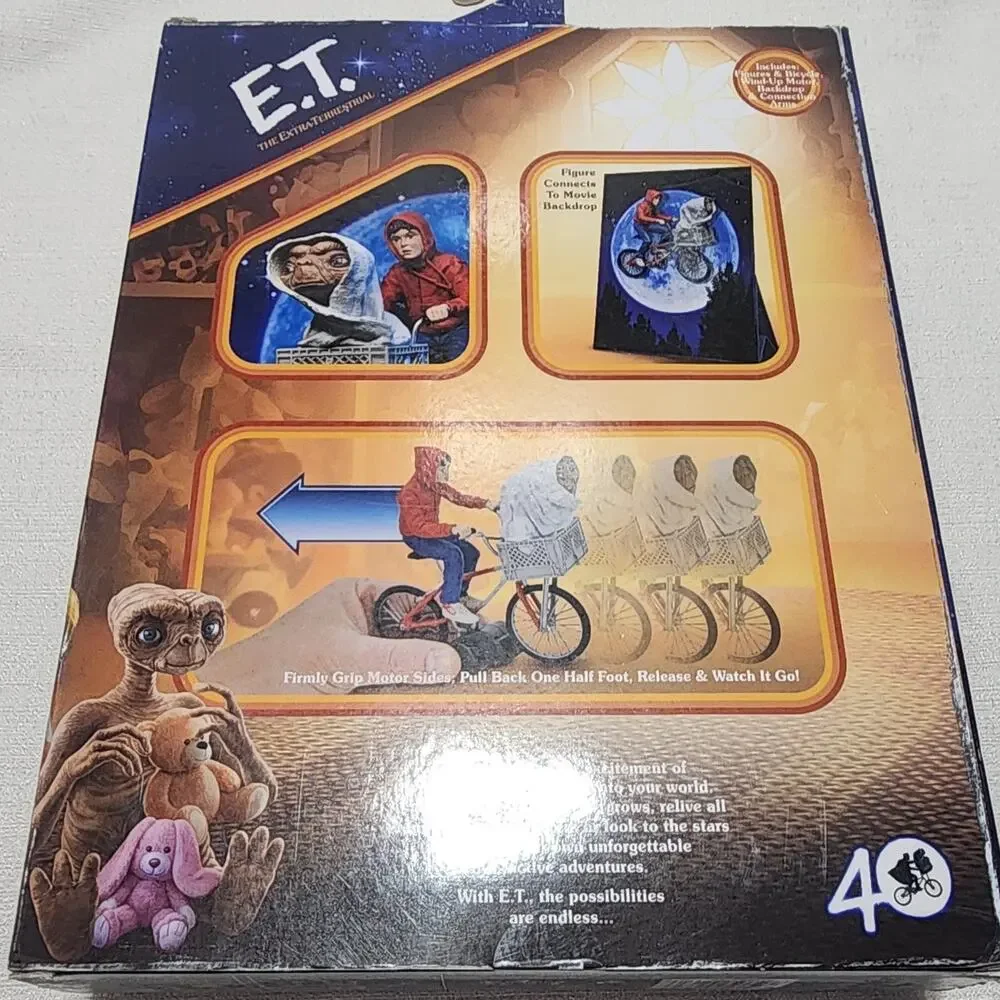 E.T. and Elliott bicycle figure 40th anniversary figure 7''